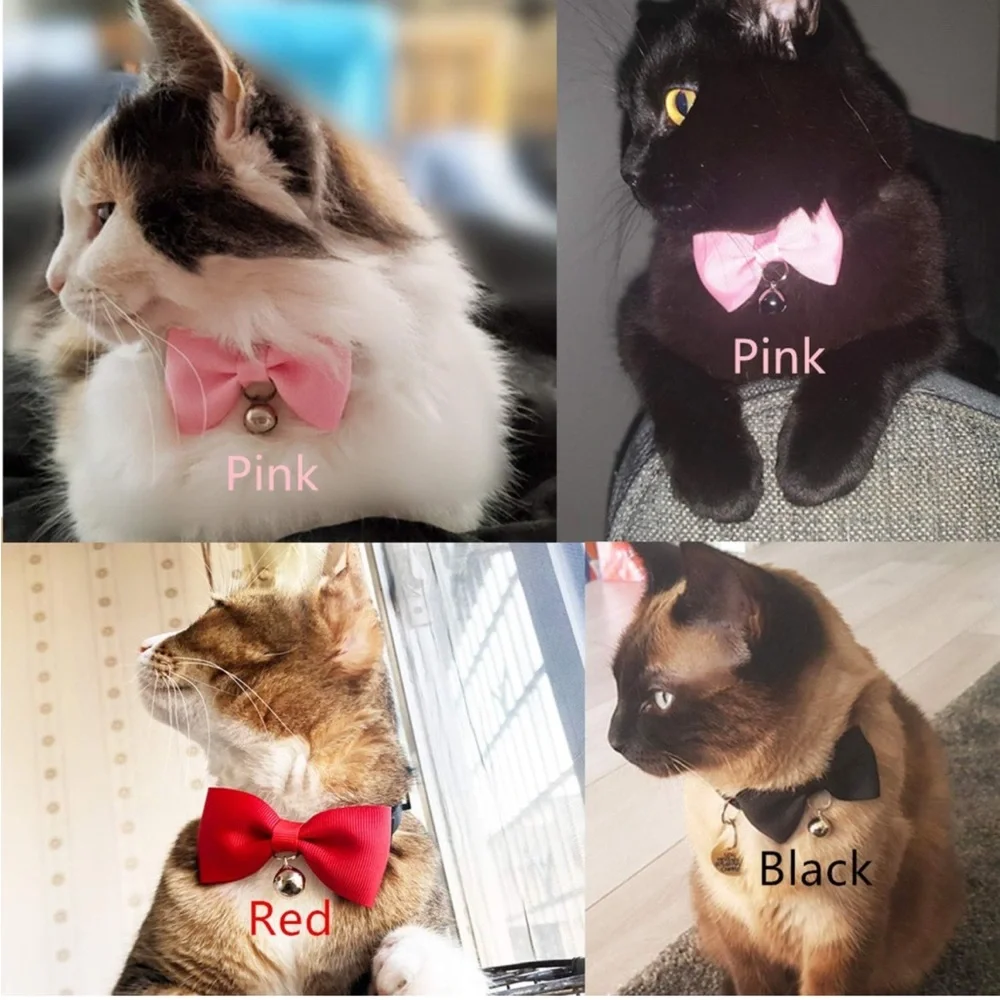 5for$10 Red Bell Cat Collar & Small Pet Collar Pet Accessories 10 Inches